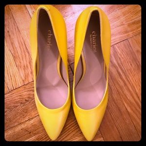 Charles by Charles David Yellow high heeled pump